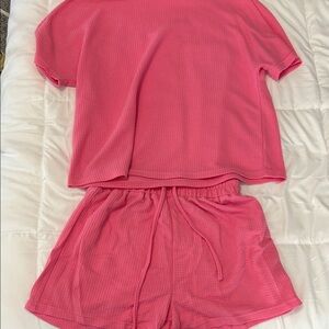 Boutique Cozy Pink Women's Pajama Set